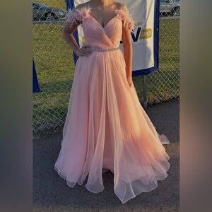 Sherri Hill Blush Pink Prom Dress